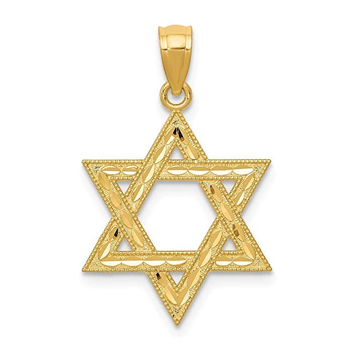 Star of David Necklace - ICE CARATS 14kt Yellow Gold Jewish Jewelry Star Of David Pendant Charm Necklace Religious Fine Jewelry Ideal Gifts For Women Gift Set From Heart