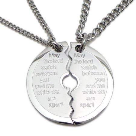 Stainless Steel Small Split Weight Plate Necklace-Genesis 31:4920132013 