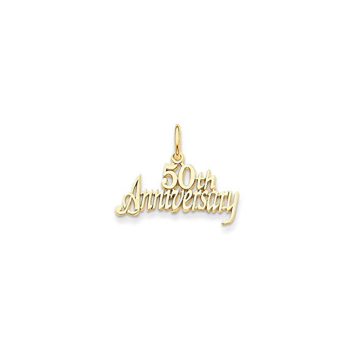 Roy Rose Jewelry 14K Yellow Gold 50th Anniversary Charm