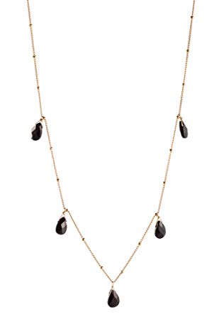 Womens Gold-Filled Claire Five Stone Necklace