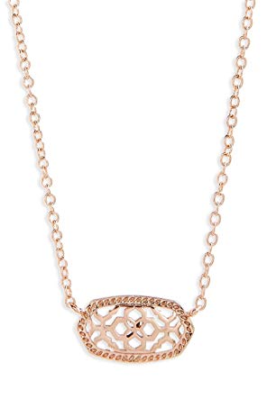 KendraScott Kendra Scott Signature Elisa Rose Gold Filigree Pendant Necklace